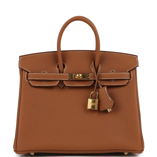Hermes Birkin 25 Gold Togo Gold Hardware