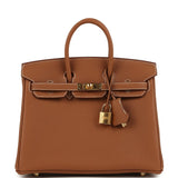 Hermes Birkin 25 Gold Togo Gold Hardware