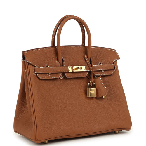 Hermes Birkin 25 Gold Togo Gold Hardware