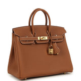 Hermes Birkin 25 Gold Togo Gold Hardware