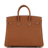 Hermes Birkin 25 Gold Togo Gold Hardware