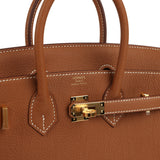 Hermes Birkin 25 Gold Togo Gold Hardware