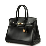 Hermes Birkin 30 Black Box Gold Hardware - Thumbnail View 5