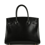 Hermes Birkin 30 Black Box Gold Hardware - Thumbnail View 4