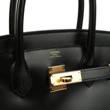 Hermes Birkin 30 Black Box Gold Hardware - Thumbnail View 7