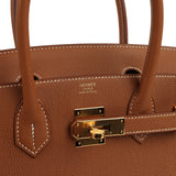 Hermes Birkin 30 Gold Togo Gold Hardware