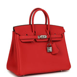 Hermes Birkin 25 Rouge Radieux Togo Palladium Hardware