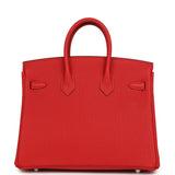 Hermes Birkin 25 Rouge Radieux Togo Palladium Hardware