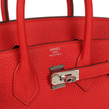 Hermes Birkin 25 Rouge Radieux Togo Palladium Hardware