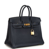 Hermes Birkin 25 Bleu Nuit Togo Gold Hardware - Thumbnail View 2