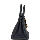Hermes Birkin 25 Bleu Nuit Togo Gold Hardware - Thumbnail View 3