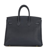 Hermes Birkin 25 Bleu Nuit Togo Gold Hardware - Thumbnail View 4