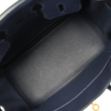 Hermes Birkin 25 Bleu Nuit Togo Gold Hardware - Thumbnail View 8