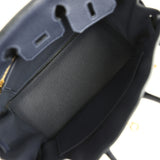 Hermes Birkin 25 Bleu Nuit Togo Gold Hardware - Thumbnail View 8