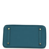 Pre-owned Hermes Birkin 30 Cobalt Togo Gold Hardware