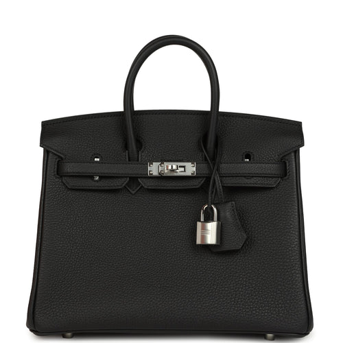 Hermes Birkin 25 Black Togo Palladium Hardware