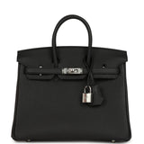 Hermes Birkin 25 Black Togo Palladium Hardware