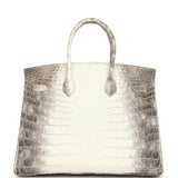 Hermes Birkin 35 Himalaya Niloticus Crocodile Palladium Hardware