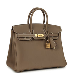 Hermes Birkin 25 Etoupe Togo Gold Hardware
