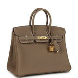 Hermes Birkin 25 Etoupe Togo Gold Hardware