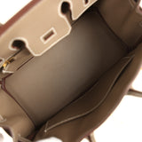 Hermes Birkin 25 Etoupe Togo Gold Hardware