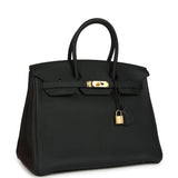 Hermes Birkin 35 Black Togo Gold Hardware - Thumbnail View 2