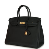 Hermes Birkin 35 Black Togo Gold Hardware - Thumbnail View 5