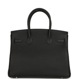 Hermes Birkin 30 Black Togo Palladium Hardware - Thumbnail View 5