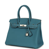 Hermes Birkin 30 Blue Jean Togo Palladium Hardware - Thumbnail View 5