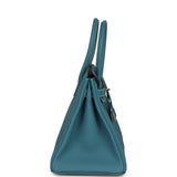 Hermes Birkin 30 Blue Jean Togo Palladium Hardware - Thumbnail View 3