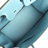 Hermes Birkin 30 Blue Jean Togo Palladium Hardware - Thumbnail View 8