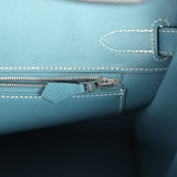 Hermes Birkin 30 Blue Jean Togo Palladium Hardware - Thumbnail View 9