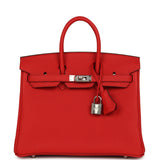 Hermes Birkin 25 Rouge de Coeur togo Palladium Hardware
