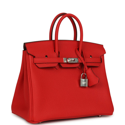 Hermes Birkin 25 Rouge de Coeur togo Palladium Hardware