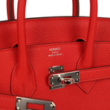 Hermes Birkin 25 Rouge de Coeur togo Palladium Hardware