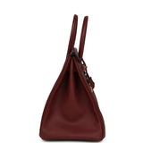 Pre-owned Hermes Birkin 35 Rouge H Epsom Gold Hardware