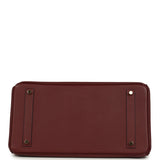 Pre-owned Hermes Birkin 35 Rouge H Epsom Gold Hardware