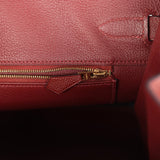 Pre-owned Hermes Birkin 35 Rouge H Epsom Gold Hardware