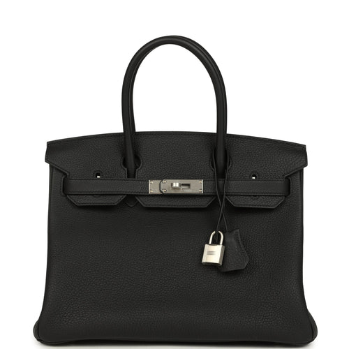 Hermes Birkin 30 Black Togo Brushed Palladium Hardware
