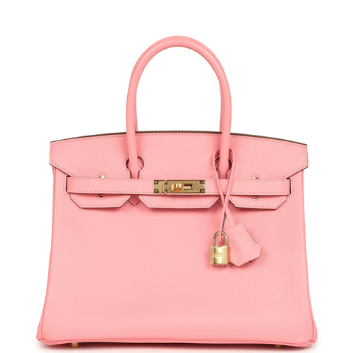 Hermes Birkin 30 Rose Confetti Epsom Palladium Hardware