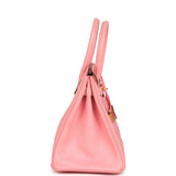 Hermes Birkin 30 Rose Confetti Epsom Palladium Hardware