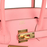 Hermes Birkin 30 Rose Confetti Epsom Palladium Hardware