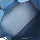 Pre-owned Hermes Birkin 35 Deep Bleu Togo Gold Hardware