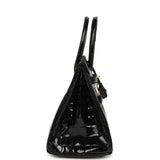 Hermes Birkin 30 Black Shiny Crocodile Niloticus Gold Hardware - Thumbnail View 3