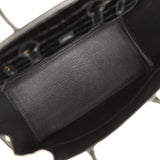 Hermes Birkin 30 Black Shiny Crocodile Niloticus Gold Hardware - Thumbnail View 8