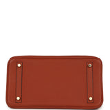 Pre-owned Hermes Birkin 30 Cuivre Togo Gold Hardware