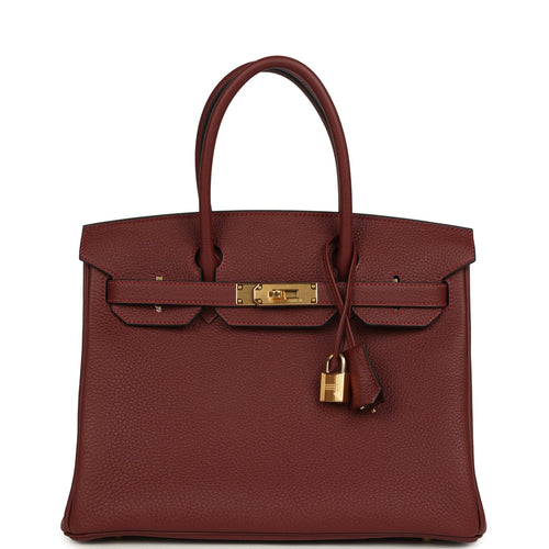 Hermes Birkin 30 Rouge H Togo Gold Hardware