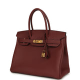 Hermes Birkin 30 Rouge H Togo Gold Hardware