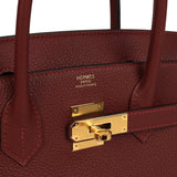 Hermes Birkin 30 Rouge H Togo Gold Hardware