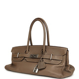 Vintage Hermes Shoulder Birkin 42 JPG Etoupe Clemence Palladium Hardware - Thumbnail View 5